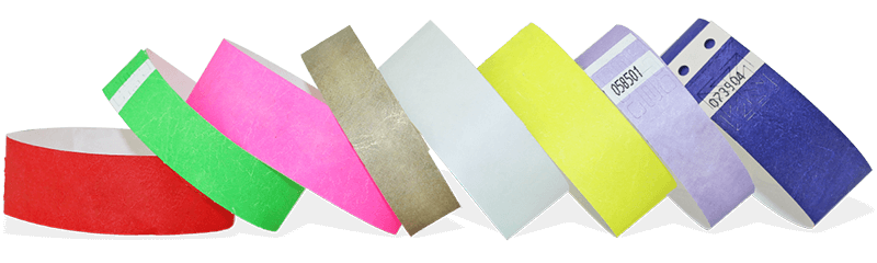 Plain Tyvek Wristbands