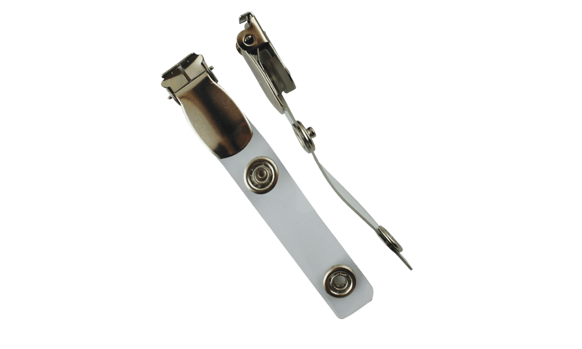 Suspender Clip with Clear Vinyl Strap