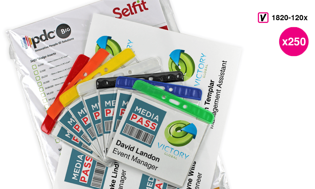 Badge Holder Inserts 91 x 111 mm, 250 inserts