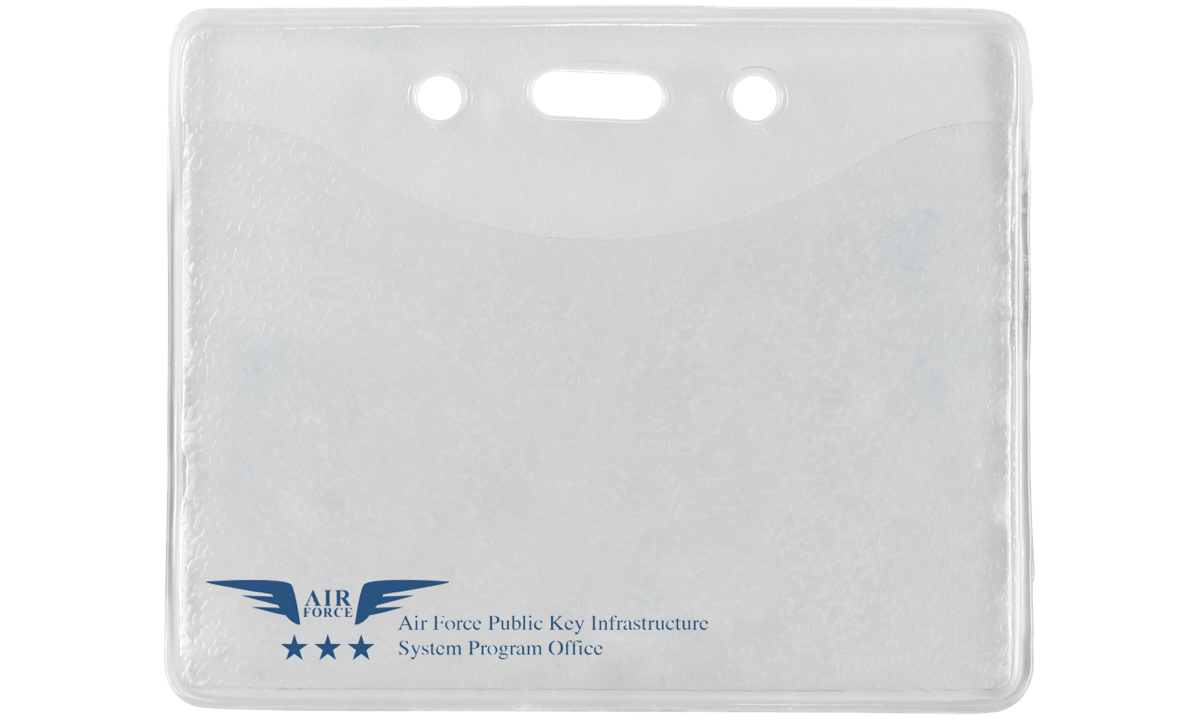 Custom Textured Vinyl Badge Holder - Credit Card Size (CR80)