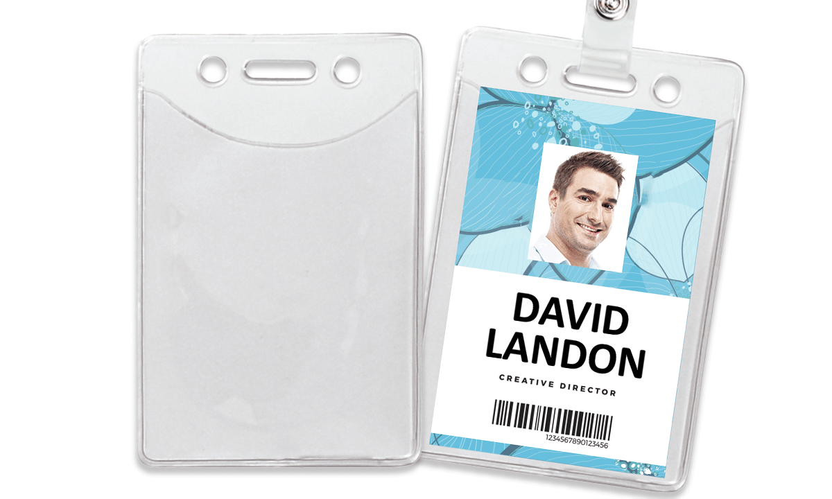 Anti-Print Transfer Vinyl Badge Holder - Credit Card Size (CR80)