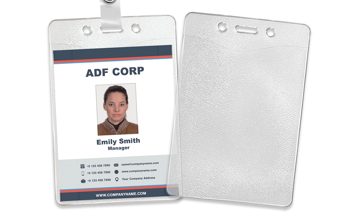 Textured Vinyl Badge Holder - 71 x 102 mm Insert
