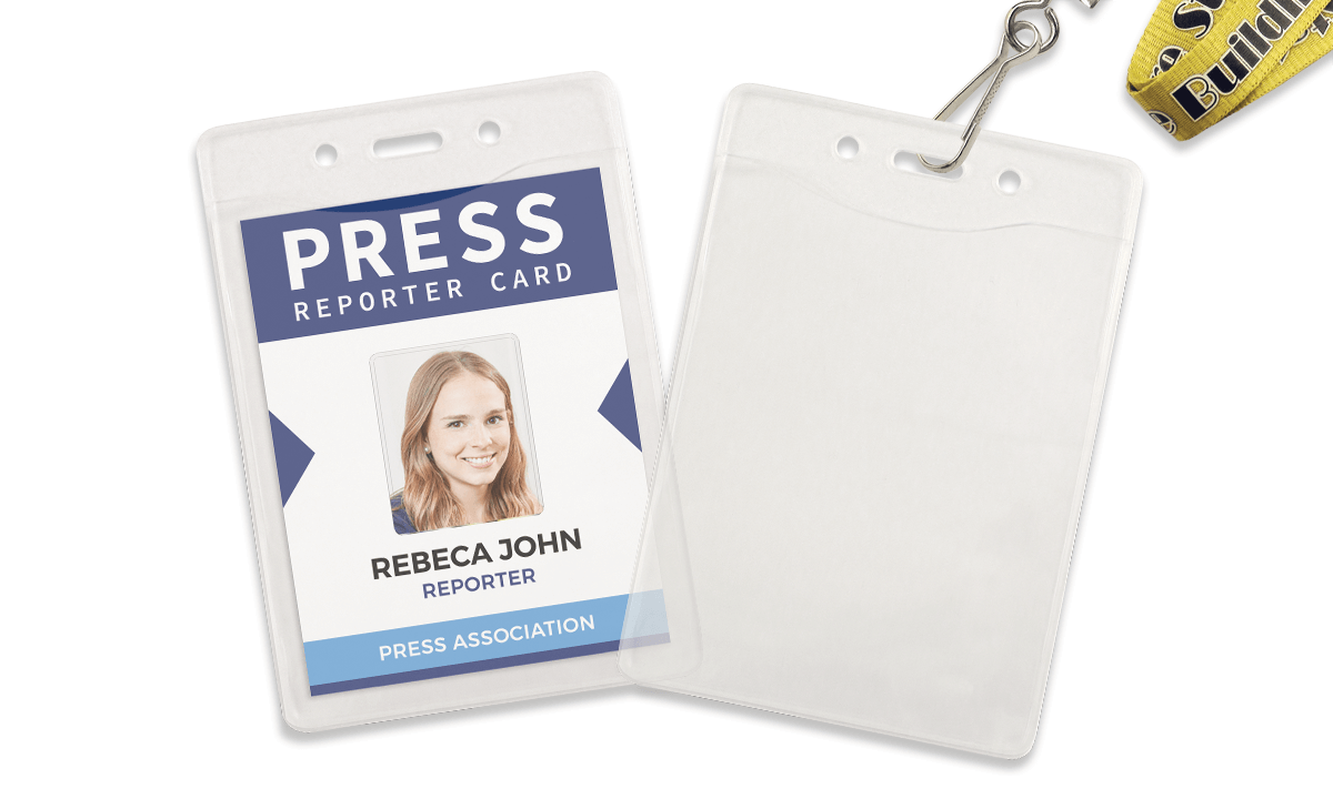 Textured Vinyl Badge Holder - 76 x 102 mm Insert