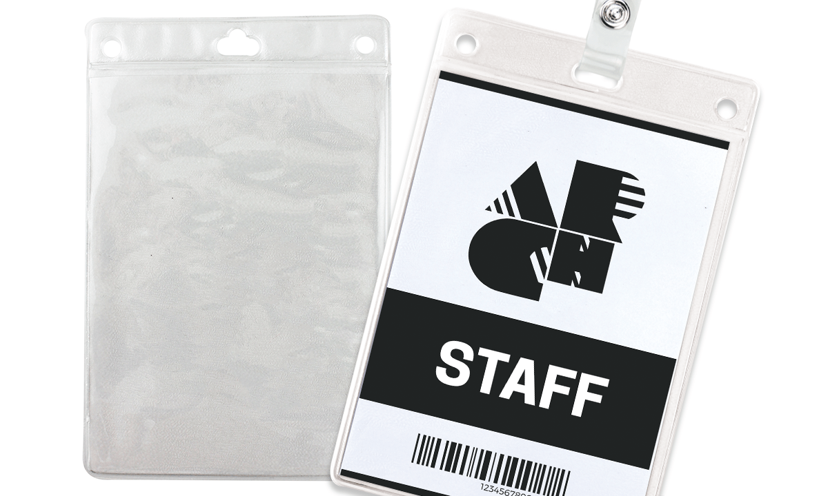 Textured Vinyl Badge Holder for A6 Sized Inserts