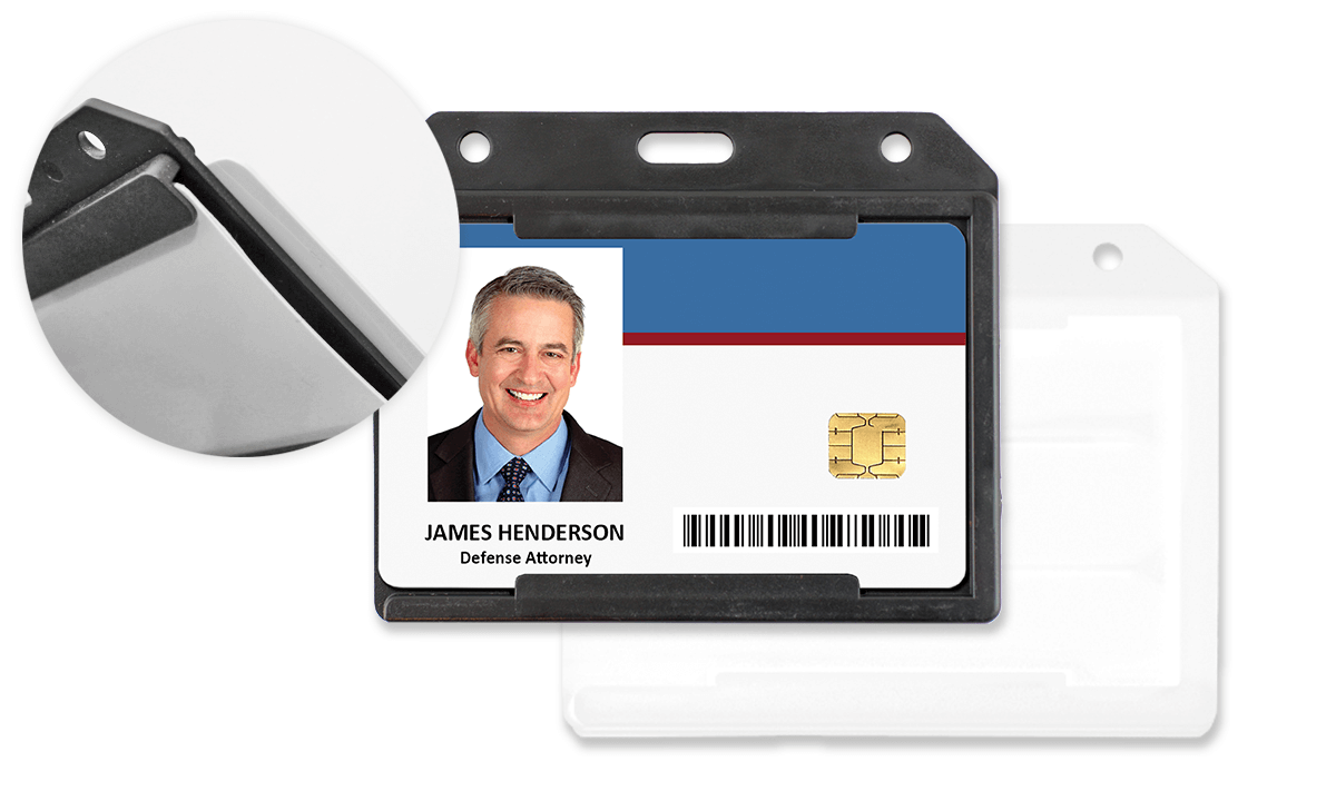 2-Sided Horizontal Open Face Multi-Card Holder