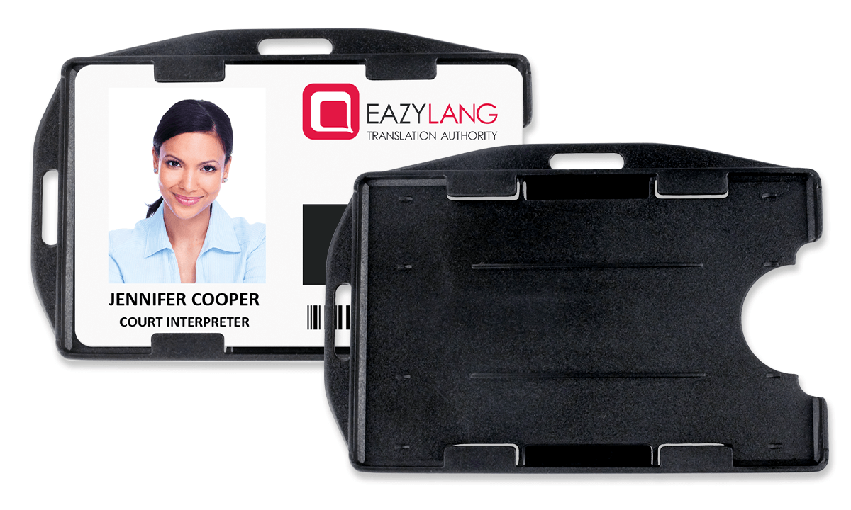 Muti-Directional Rigid Two-Card Open-Face Card Holder