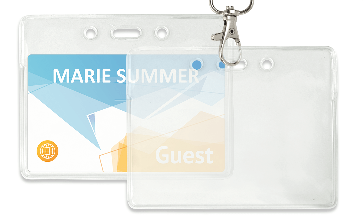 Vinyl Proximity Badge Holder - Credit Card Size (CR80)