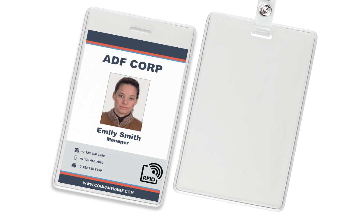 Vinyl Proximity Badge Holder - Credit Card Size (CR80)