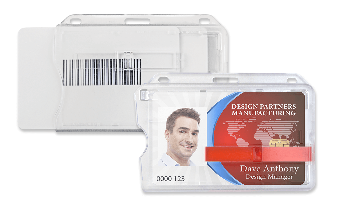 Premium Horizontal Rigid One-Card Holder with Slider