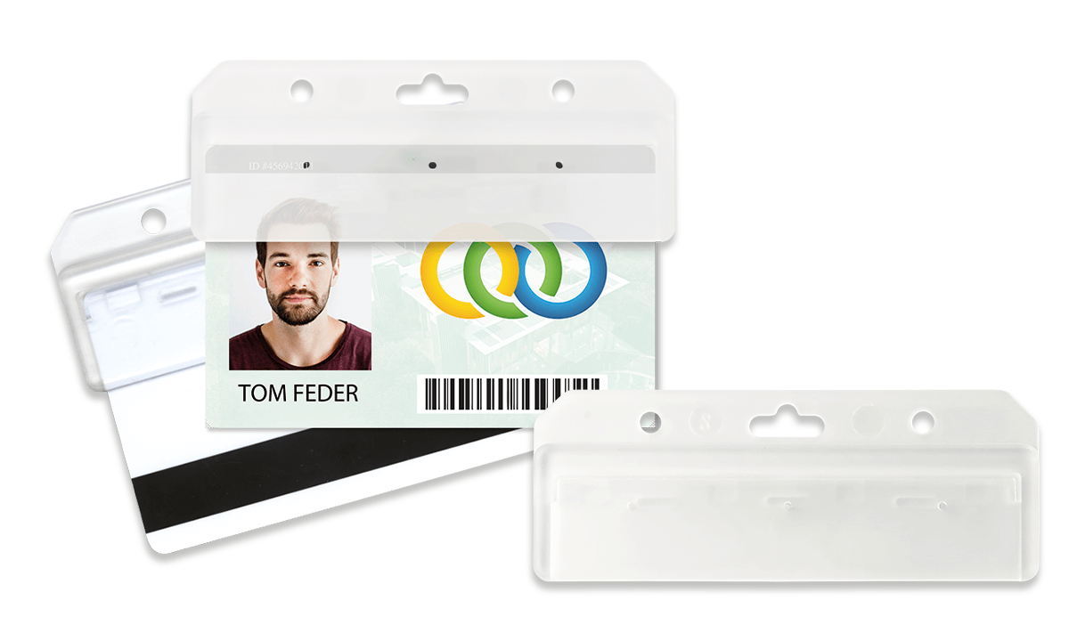 Horizontal Rigid Half-Card Holder