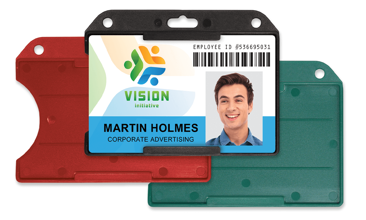 Horizontal Open Face One-Card Holder