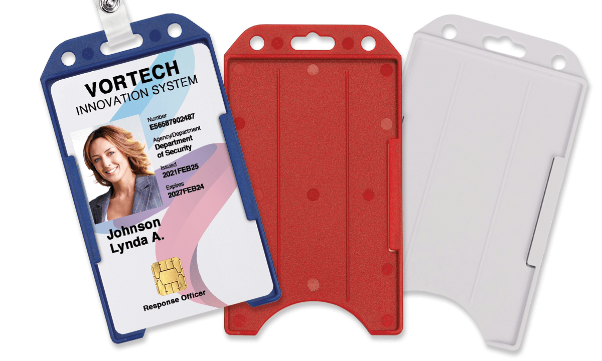 Vertical Open Face One-Card Holder