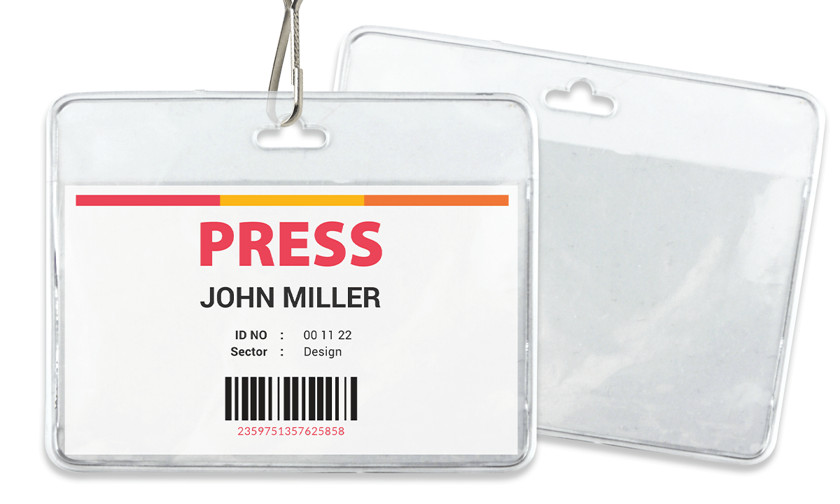 Vinyl Badge Holder - Credit Card Size (CR80)