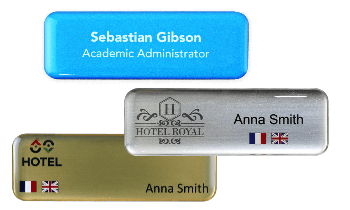 Premium Impress Name Badge, 75 X 25 mm