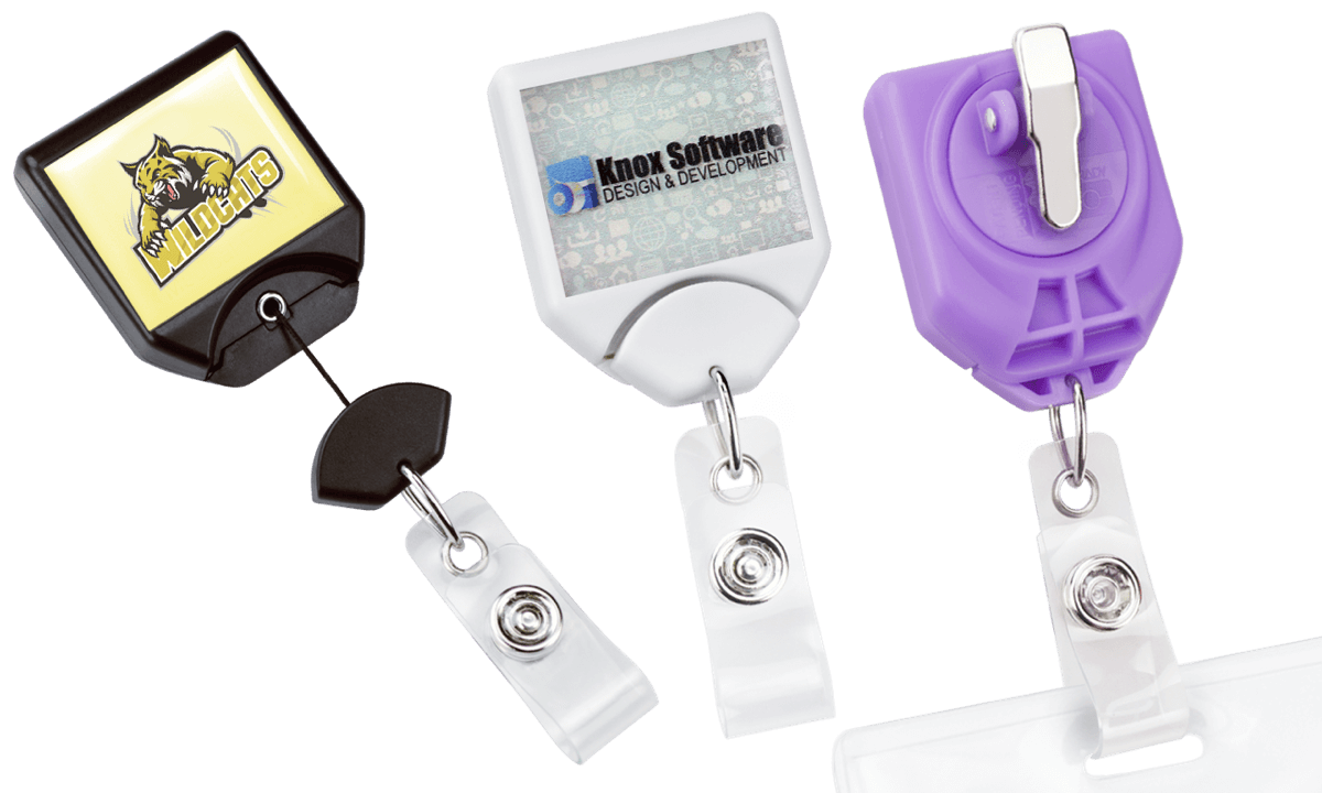 Custom Twist-Free B-Reel Badge-Reel with Swivel Snap Clip