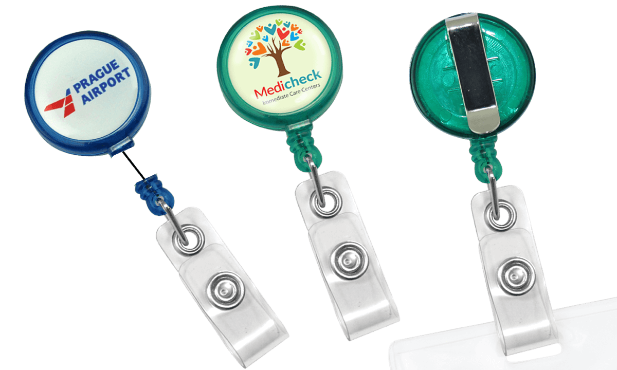 Custom Translucent Round Maxlabel Badge-Reel