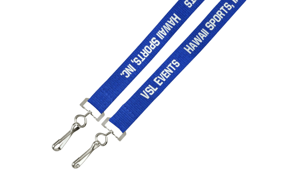 Custom 15mm Economical Open-Ended Event Lanyards - One-Colour Print