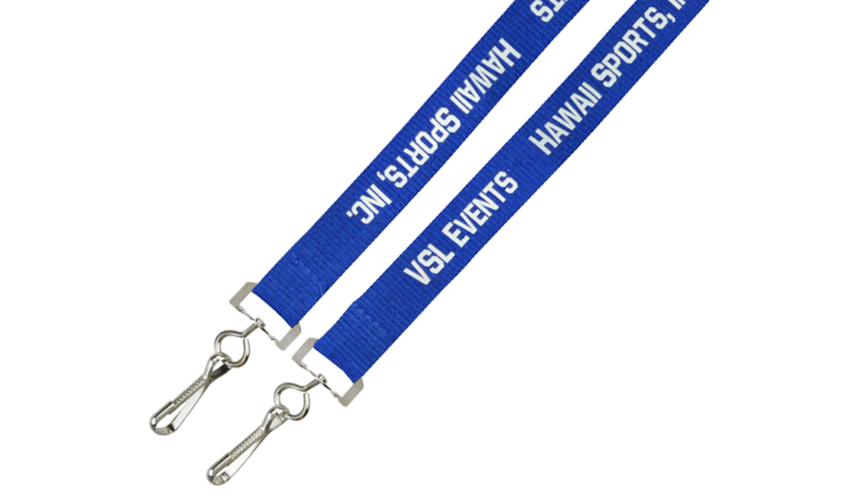 Custom 20mm Economical Open-Ended Event Lanyards - One-Colour Print