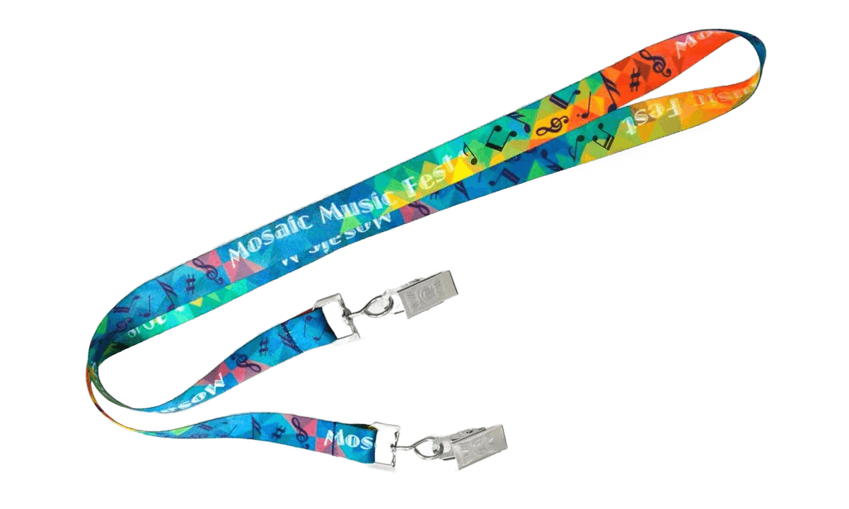 Custom 15mm Open-Ended Satin Lanyards - Full Colour Print
