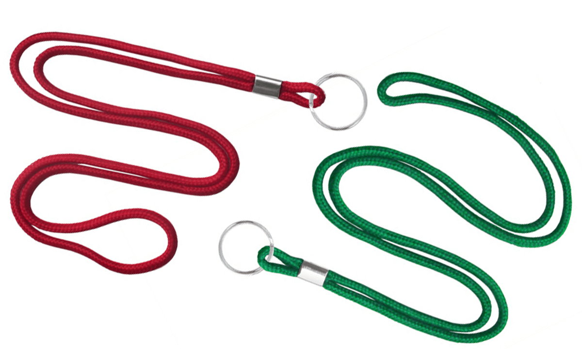 Round 3mm Lanyards with Metal Split Ring