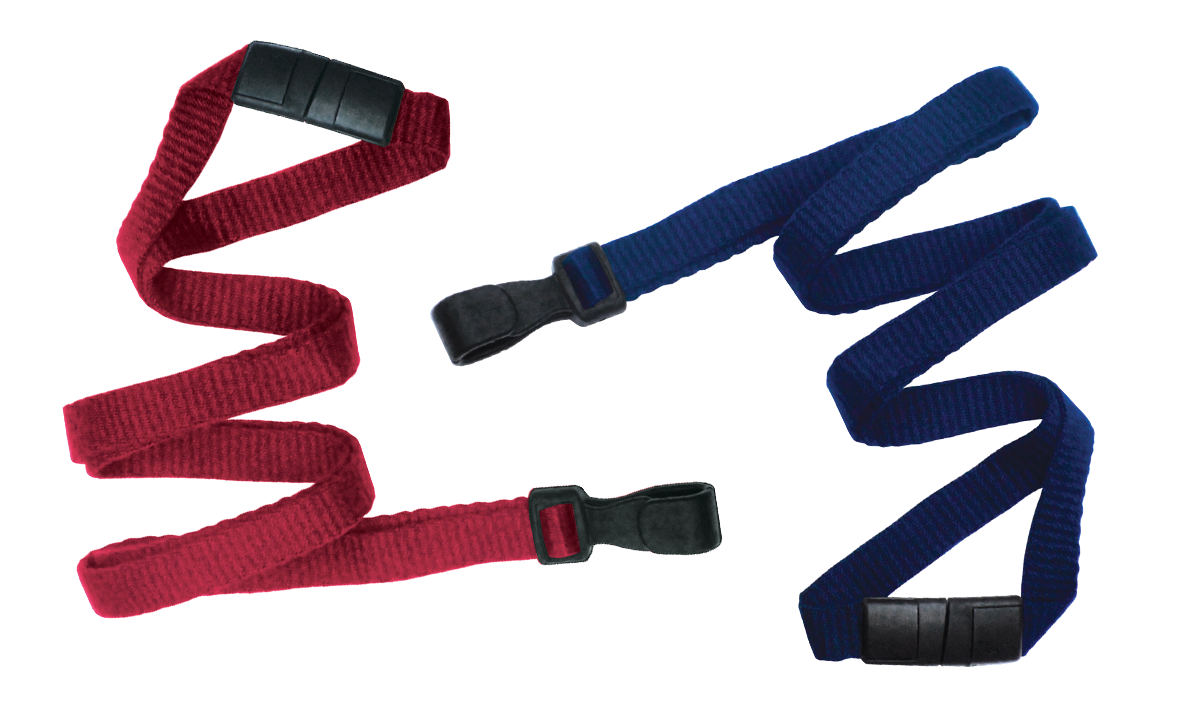 10mm Break-Away Bamboo Lanyards with Wide No-Twist Plastic Hook