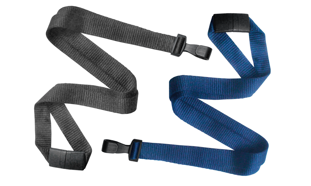 100% Recycled P.E.T Break-Away Lanyards with Wide No-Twist Plastic Hook, 10mm wide