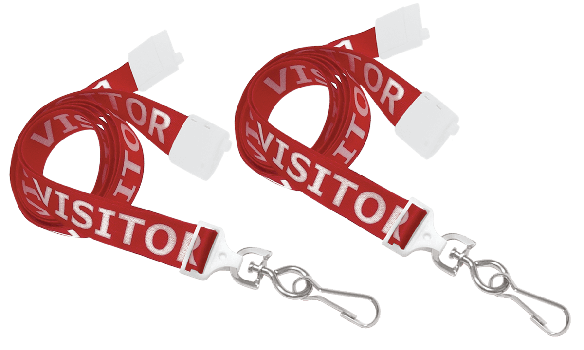 Pre-Printed 15mm Break-Away Satin Lanyards with Swivel Hook