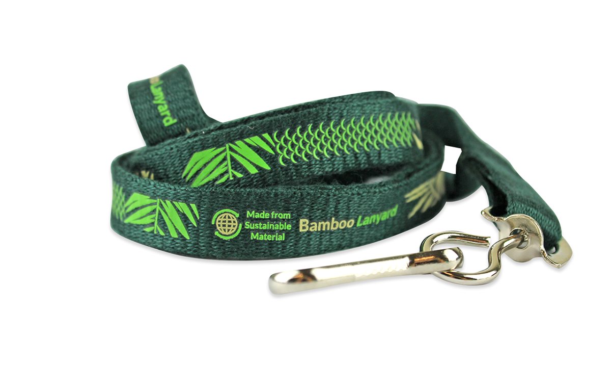 Custom 10mm Bamboo Lanyards - One Colour Print