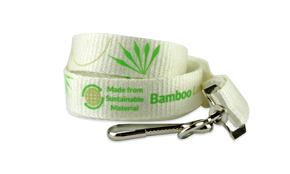 Custom 15mm Bamboo Lanyards - One Colour Print