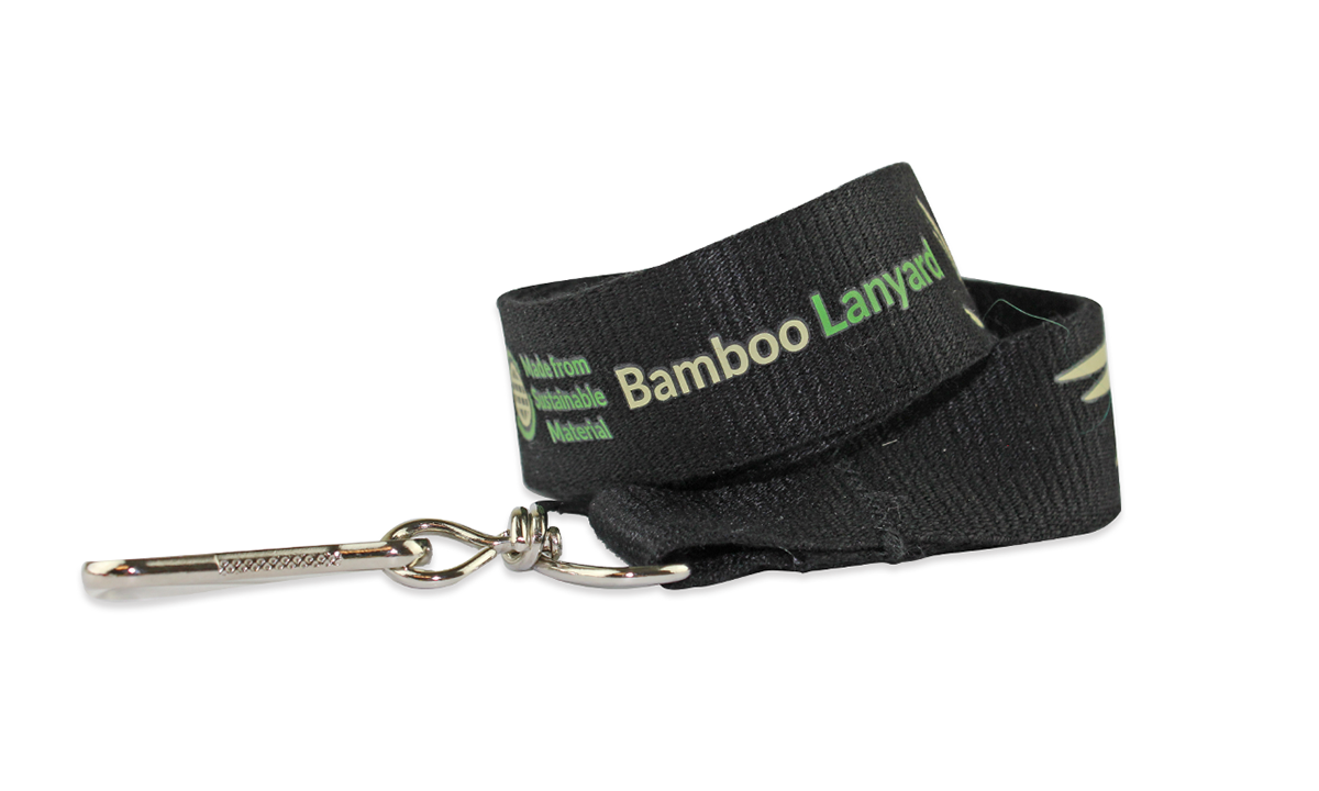 Custom 25mm Bamboo Lanyards - One Colour Print