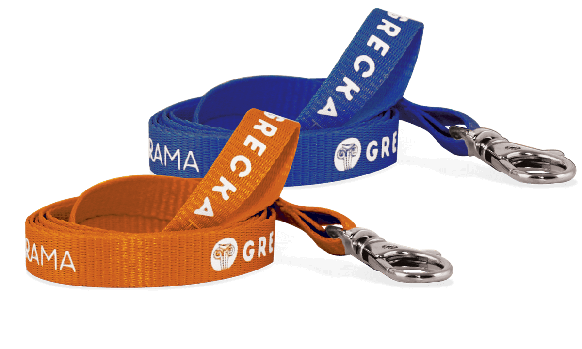 Custom 10mm Ribbed Polyester Lanyards - One Colour Print