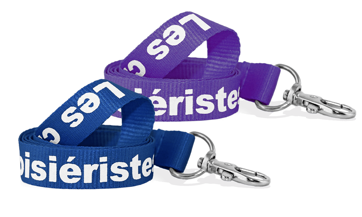 Custom 15mm Ribbed Polyester Lanyards - One Colour Print