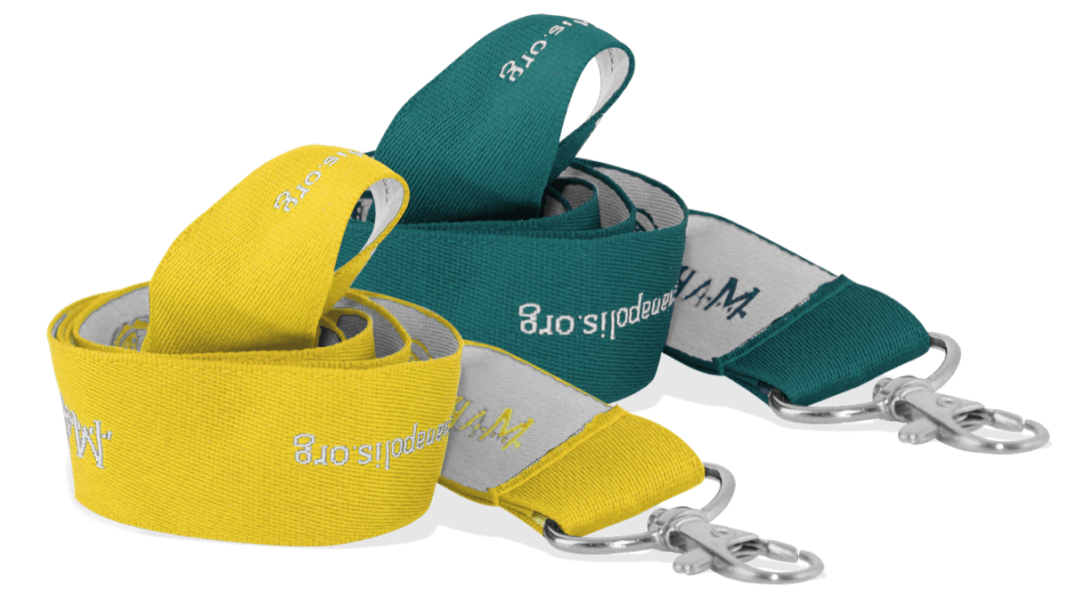 Custom 25mm Woven Lanyards - One Colour Print