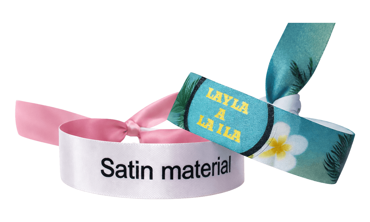 Smooth Satin Ribbon wristbands (no closure)