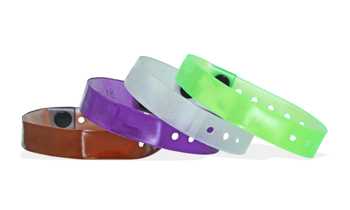 Translucent Vinyl wristbands 13 mm