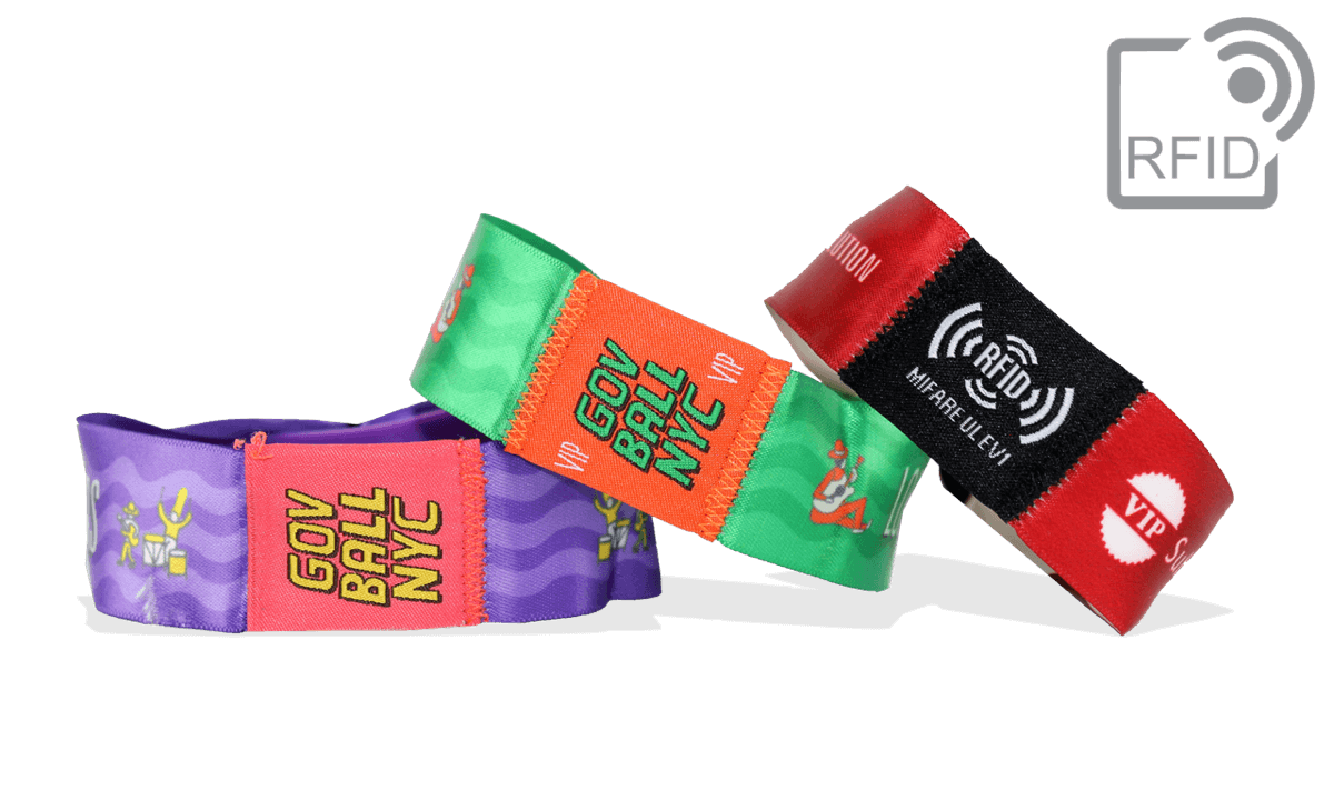 PDC Smart® Fabric Wristbands with Integrated RFID Tag