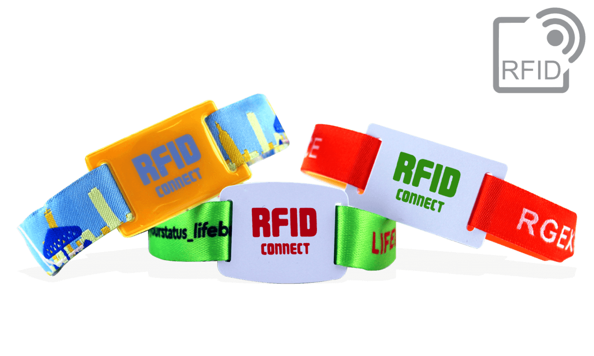 PDC Smart® Fabric Wristbands with RFID Slider