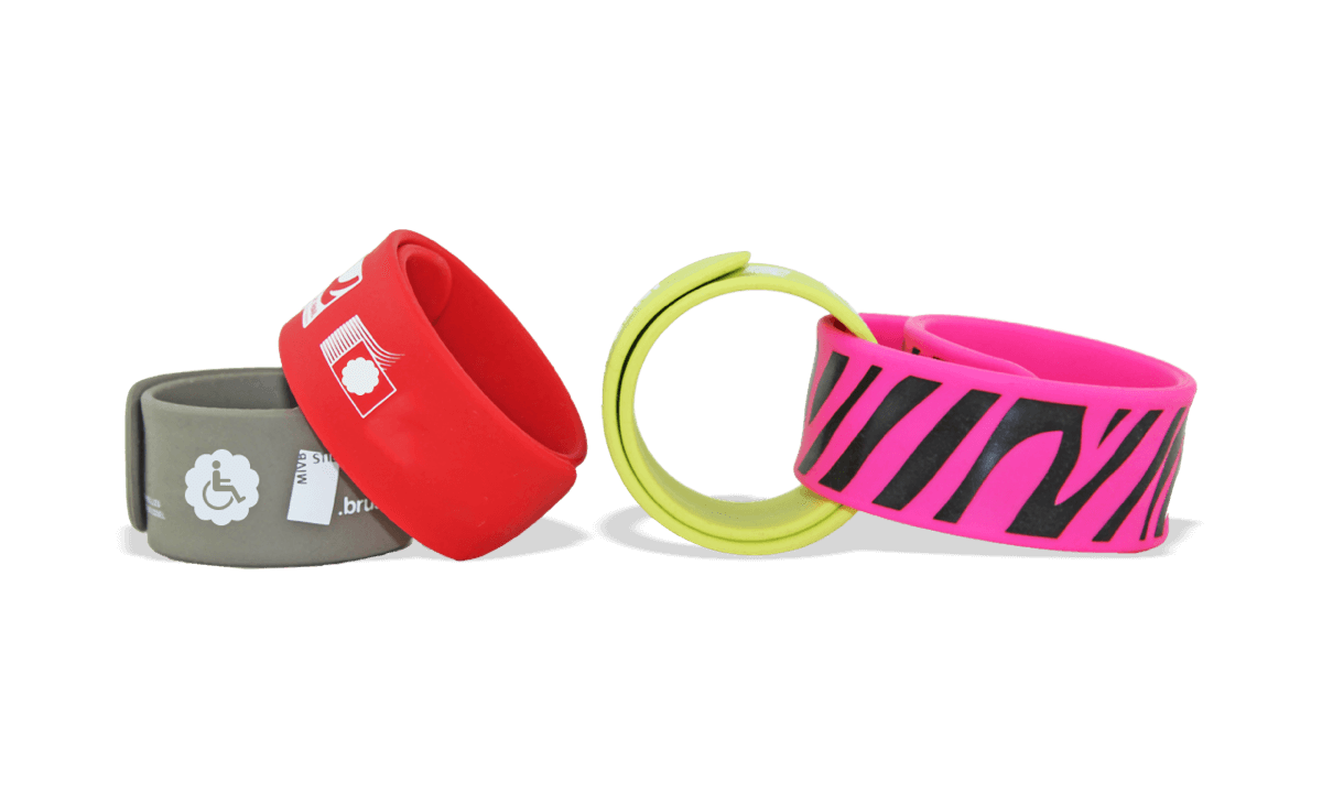 Custom Silicone Slap Bands, 30 x 300 mm