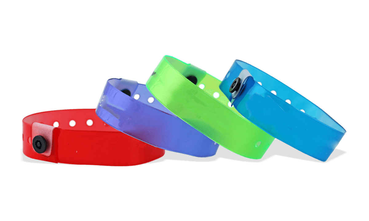 Plain Translucent Vinyl Wristbands, 19 mm