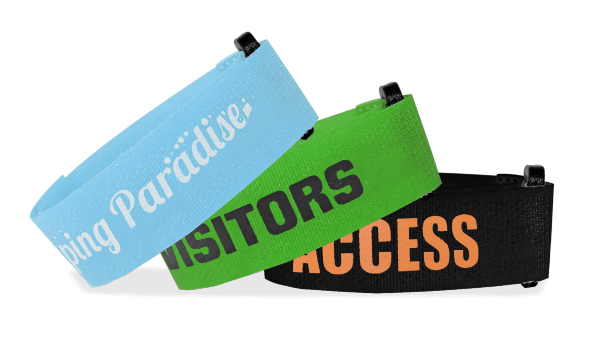 Custom Hook & Loop Wristbands, 20 mm