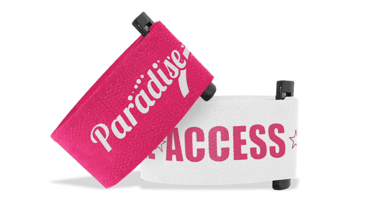 Custom Hook & Loop Wristbands, 30 mm