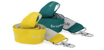 Custom 25mm Woven Lanyards - One Colour Print