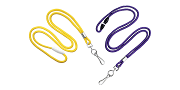 Round 3mm Break-Away Lanyards with Metal Swivel Hook