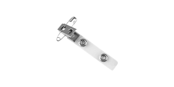 Crocodile Pin-Clip with Clear Vinyl Strap