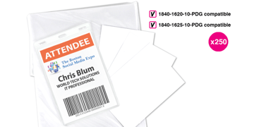 Badge Holder Inserts 148 x 105 mm (A6 size), 250 inserts