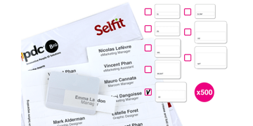 XL Selfit® Inserts, 86 x 24 mm, White, 500 inserts