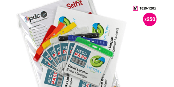 Badge Holder Inserts 91 x 111 mm, 250 inserts