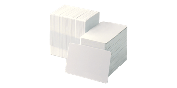 Blank White PVC cards - 750 mic