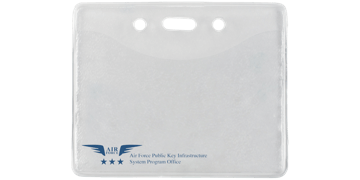 Custom Textured Vinyl Badge Holder - Credit Card Size (CR80)