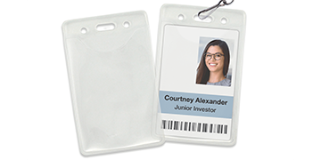 Pureclear Vinyl Badge Holder - Credit Card Size (CR80)